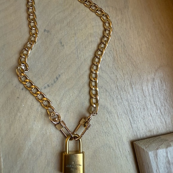 Louis Vuitton Gold Padlock Necklace - Picture 2 of 4
